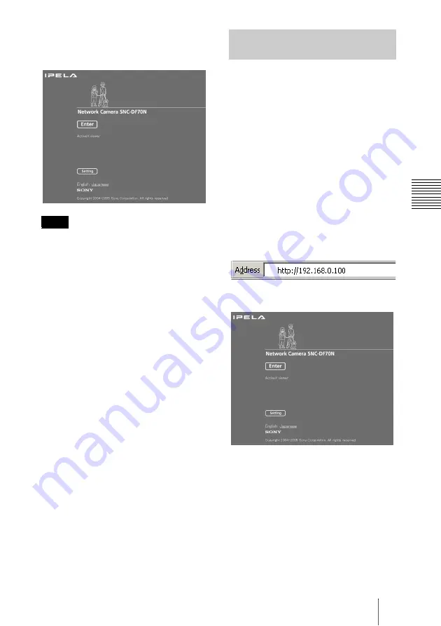 Sony DF70P Installation Manual Download Page 57