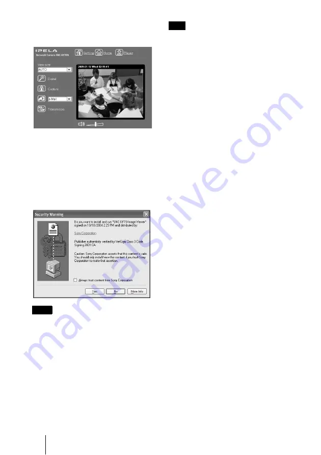 Sony DF70P Installation Manual Download Page 58