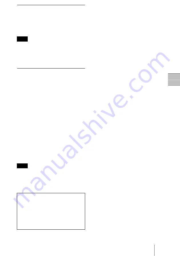 Sony DF70P Installation Manual Download Page 99