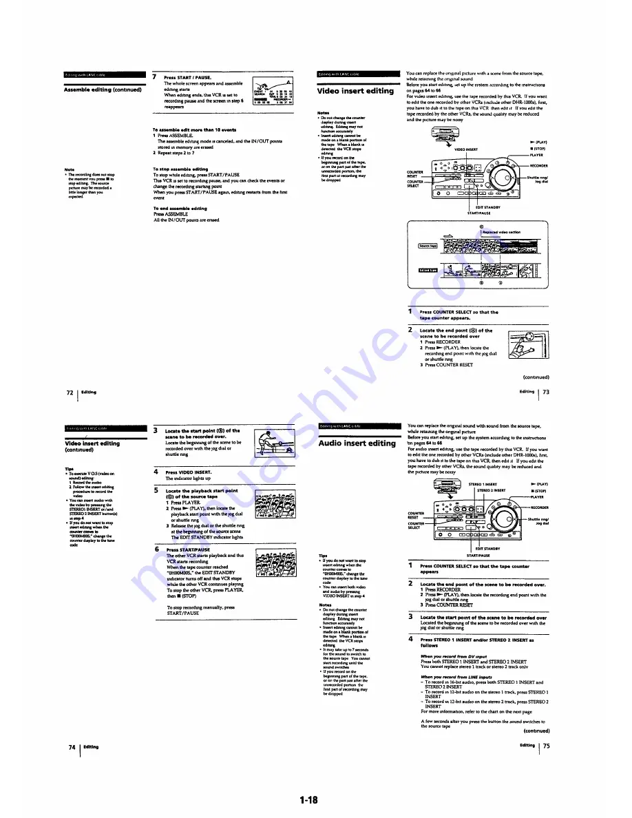 Sony DHR-1000 Service Manual Download Page 172