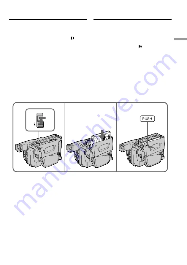 Sony Digital 8 Handycam DCR-TRV110E Operating Instructions Manual Download Page 19