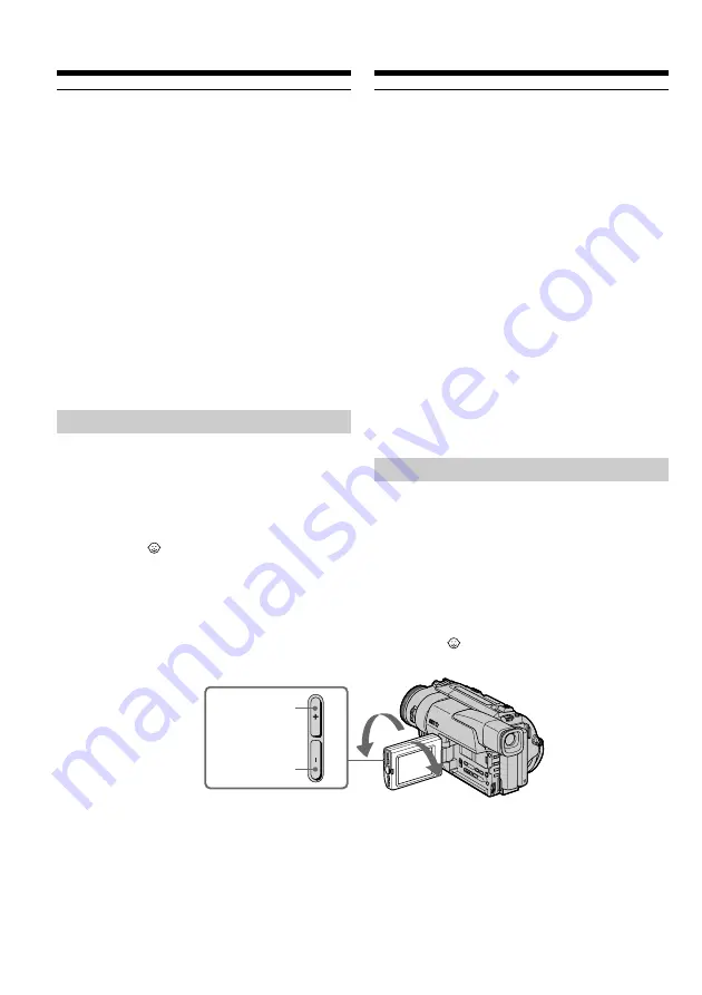 Sony Digital 8 Handycam DCR-TRV110E Operating Instructions Manual Download Page 22