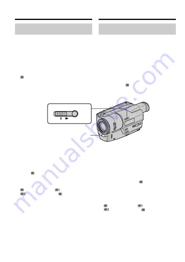 Sony DIGITAL HANDYCAM DCR-TR7000E Operating Instructions Manual Download Page 26