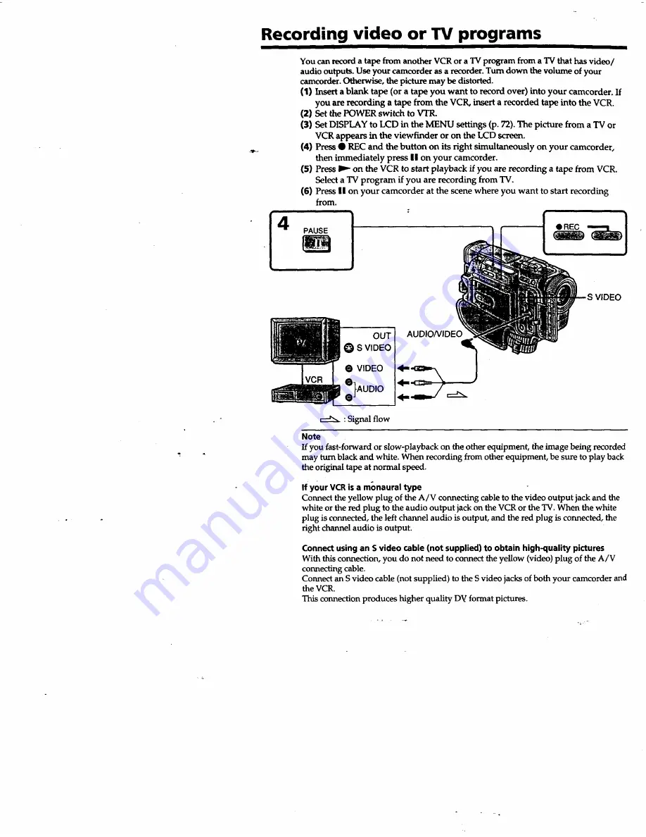 Sony Digital Handycam DCR-TRV10 Operating Instructions Manual Download Page 59