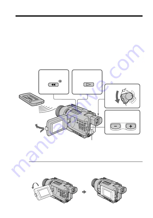 Sony Digital Handycam Digital 8 DCR-TRV240 Operating Instructions Manual Download Page 34