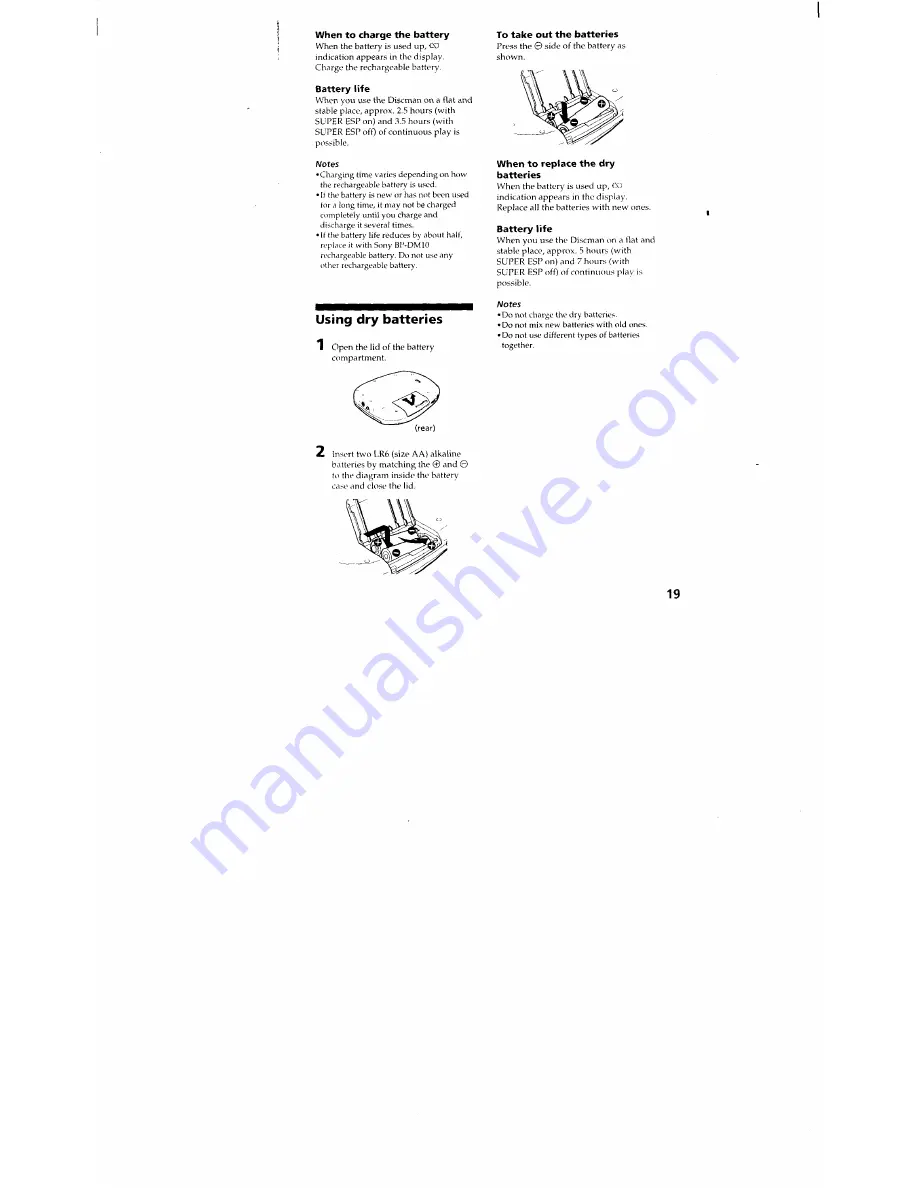 Sony Discman D-848K Operating Instructions Manual Download Page 18