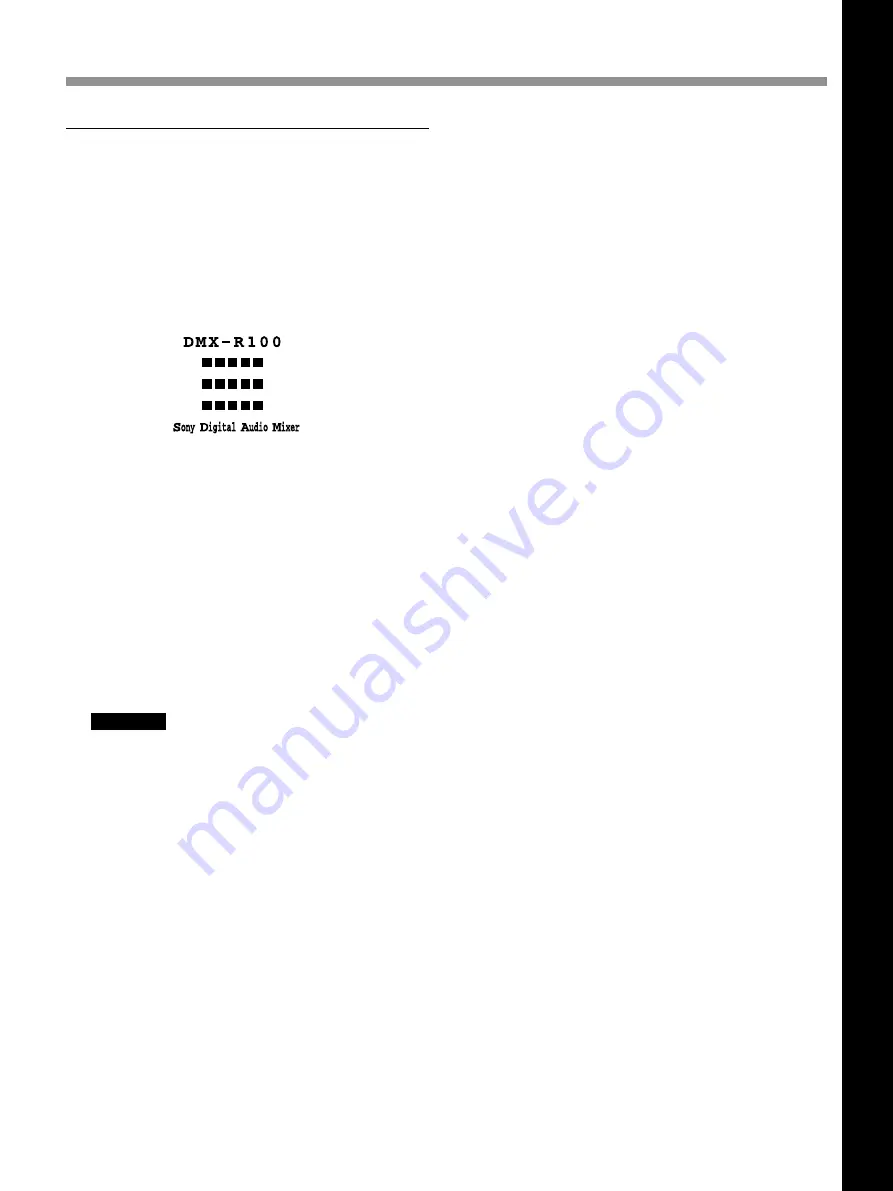 Sony DMX-R100 Operating Instructions Manual Download Page 99