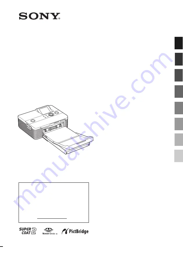 Sony DPP-FP55 Operating Instructions Manual Download Page 1