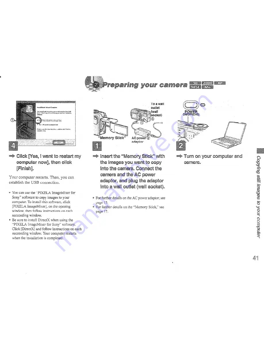 Sony DSC-P2 - Cyber-shot Digital Still Camera Operating Instructions Manual Download Page 41