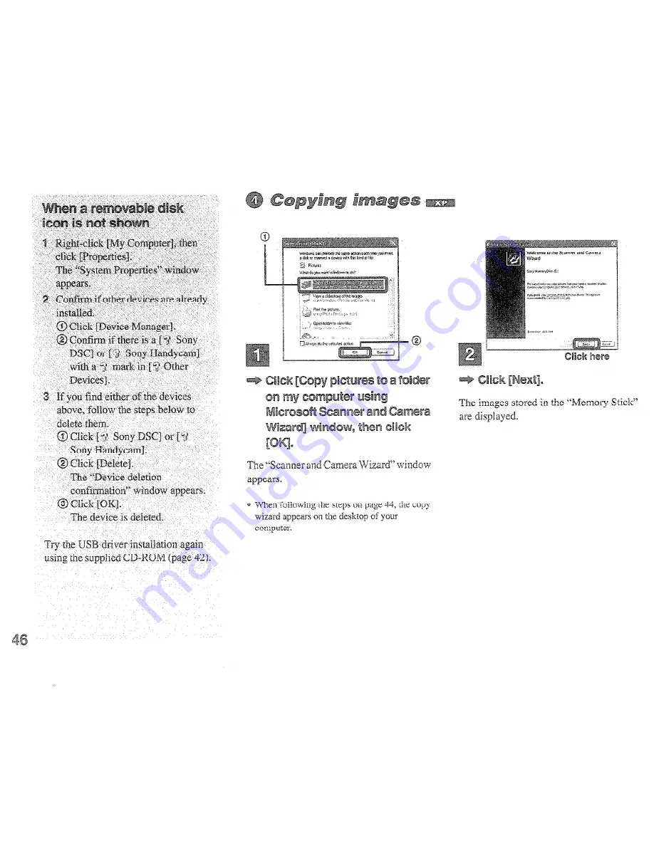 Sony DSC-P7 - Cyber-shot Digital Still Camera Operating Instructions Manual Download Page 46