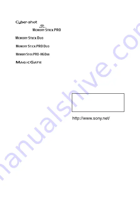 Sony DSC-TX7 - Cyber-shot Digital Still Camera Instruction Manual Download Page 346