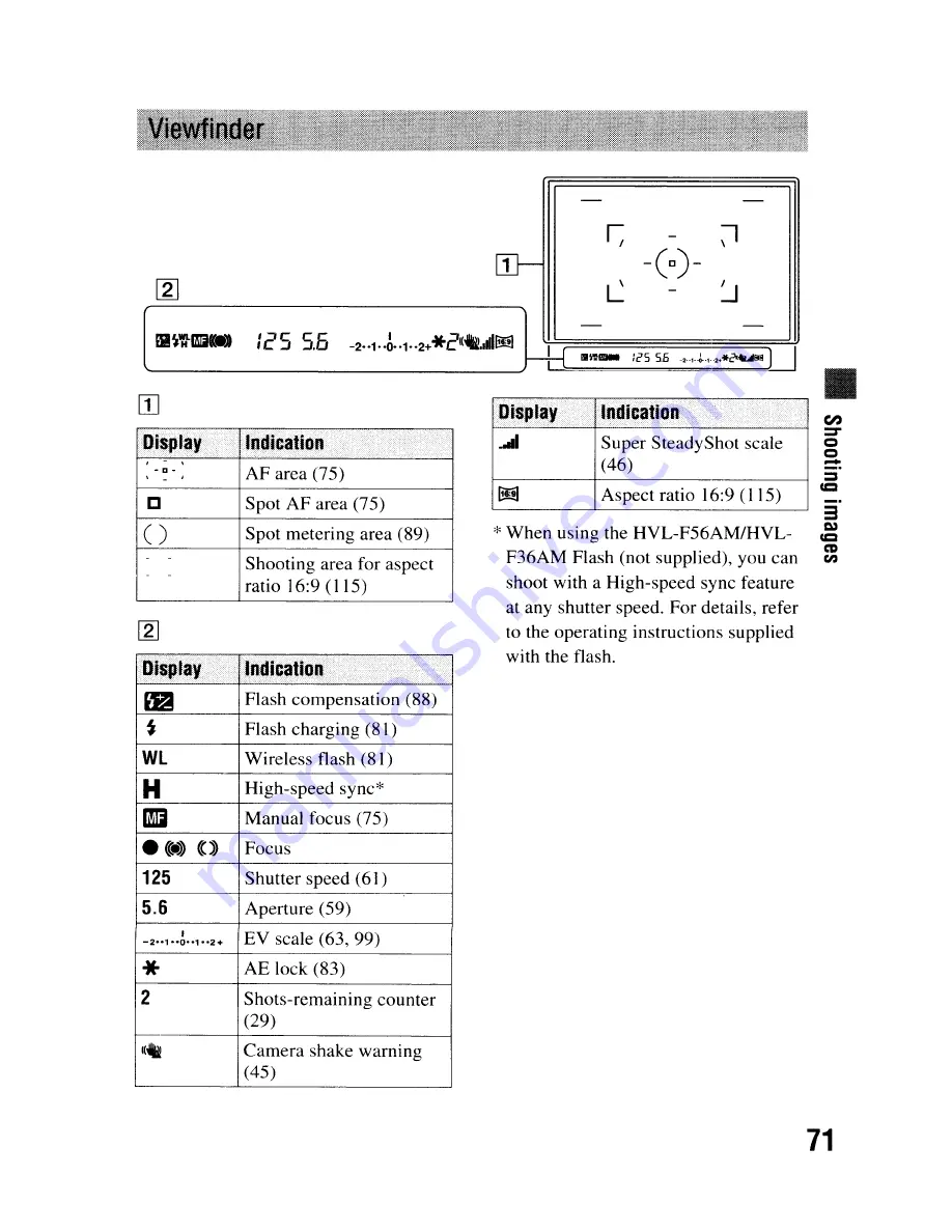 Sony DSLR-A300 - alpha; Digital Single Lens Reflex Camera Body Instruction Manual Download Page 71