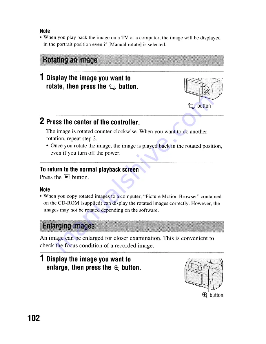 Sony DSLR-A300 - alpha; Digital Single Lens Reflex Camera Body Instruction Manual Download Page 102