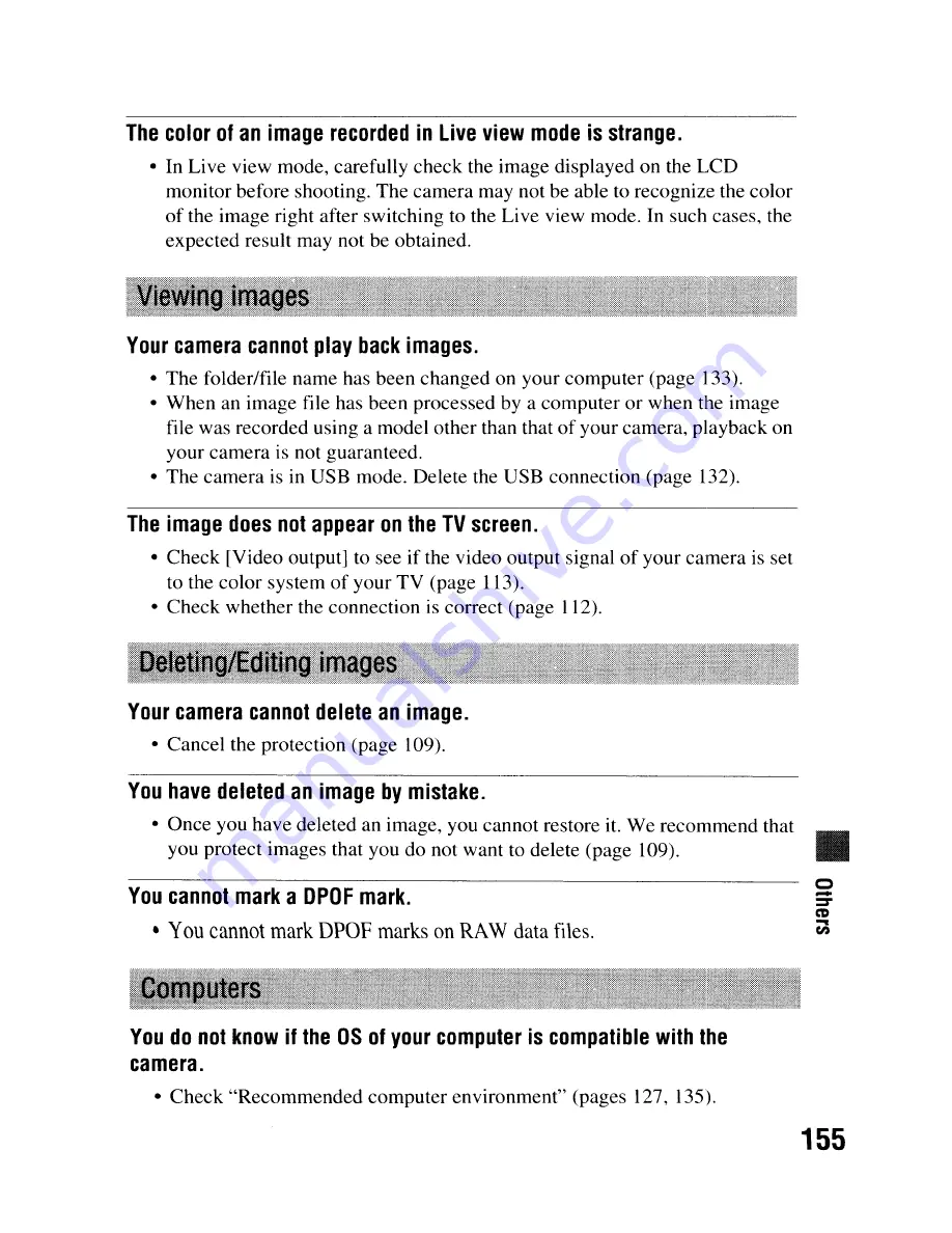 Sony DSLR-A300 - alpha; Digital Single Lens Reflex Camera Body Instruction Manual Download Page 155