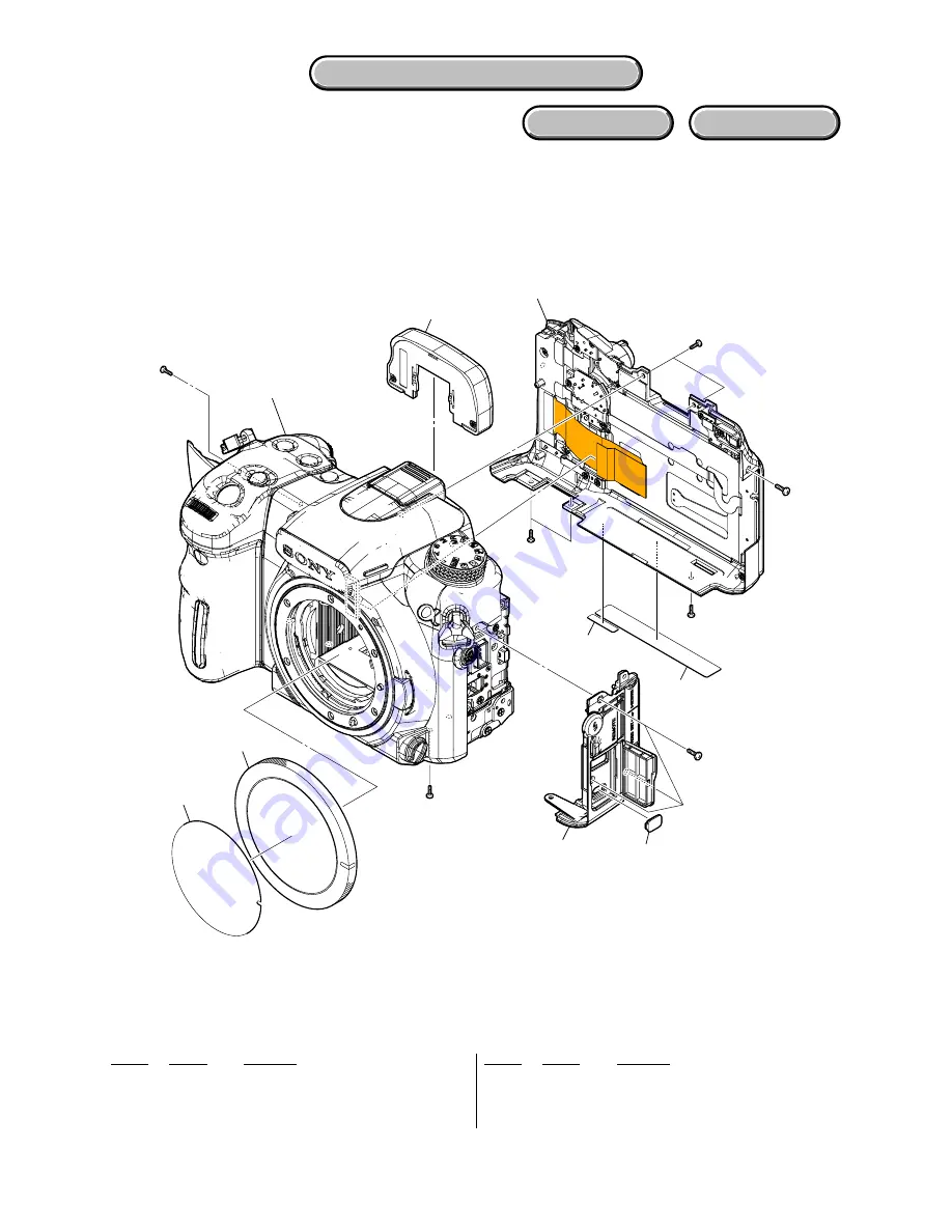 Sony DSLR-A700 Service Manual Download Page 92