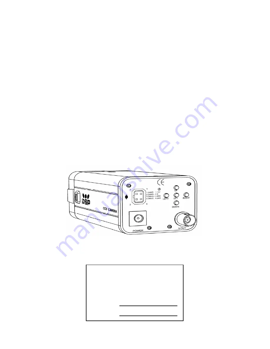 Sony DSP COLOR CCD CAMERA Service Manual Download Page 1