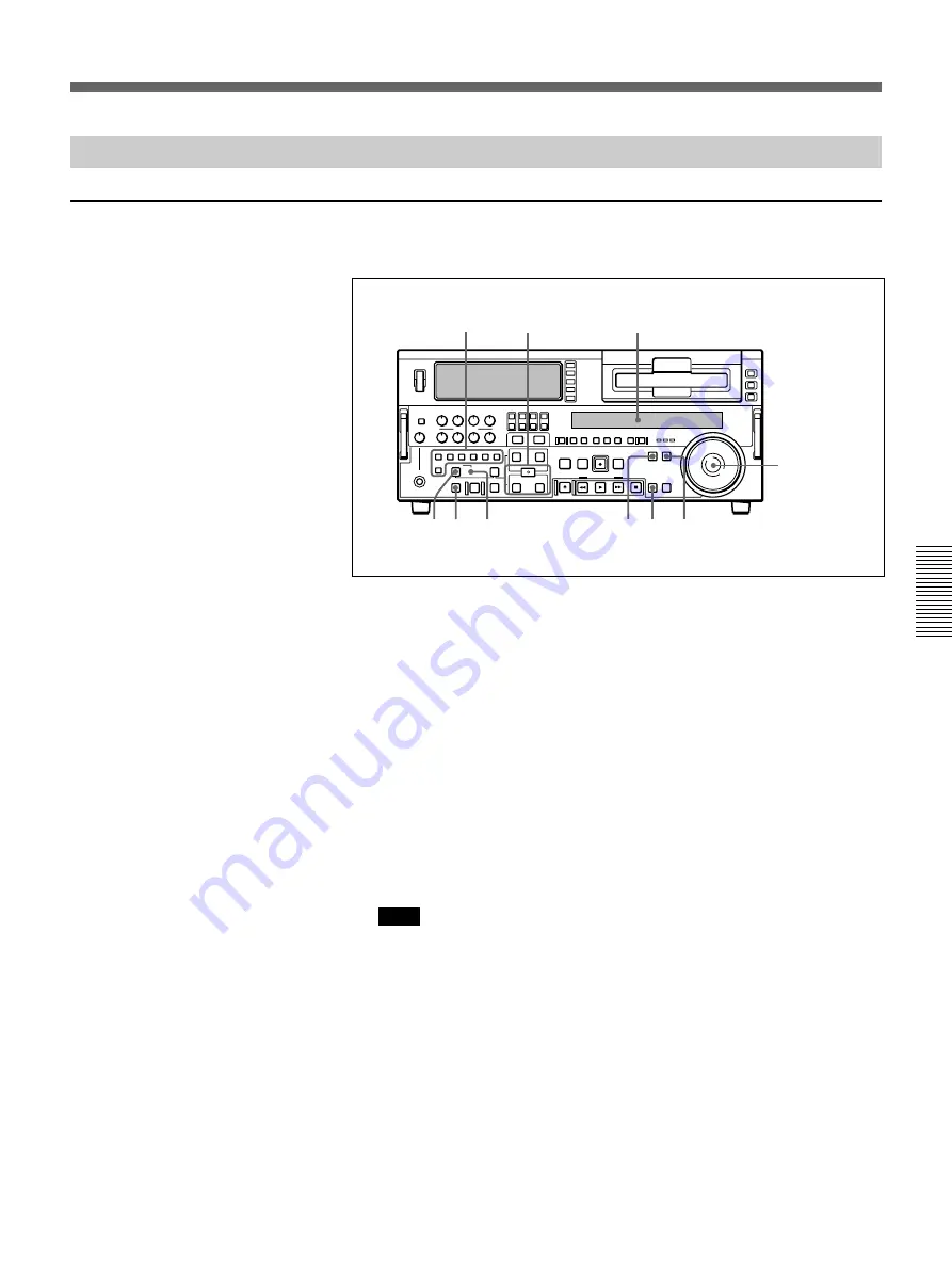 Sony DSR-2000 Operating Instructions Manual Download Page 85