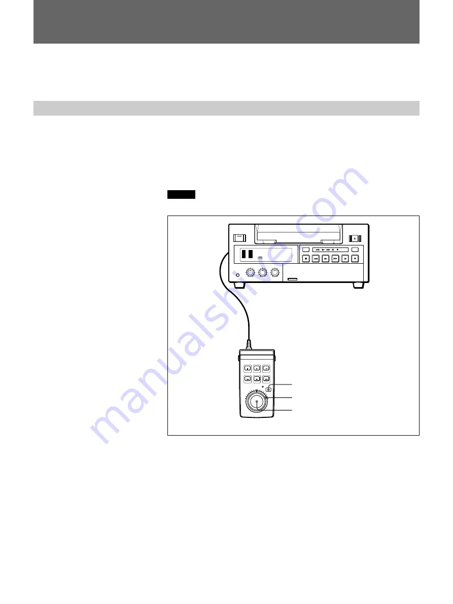 Sony DSRM-20 Operating Instructions Manual Download Page 6