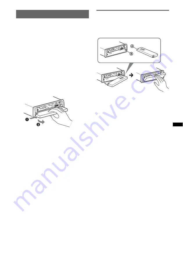 Sony DSX-S200X - Fm/am Digital Media Player Operating Instructions Manual Download Page 7