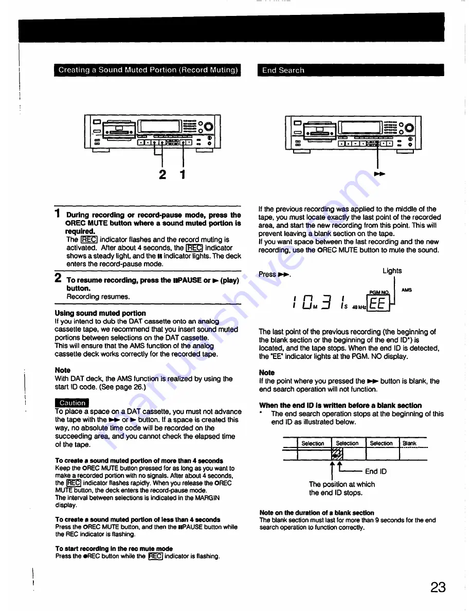 Sony DTC-57ES Operating Instructions Manual Download Page 23