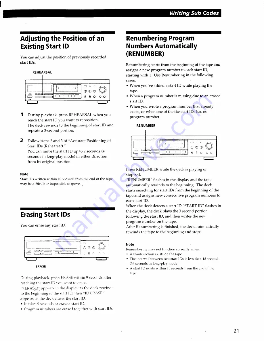 Sony DTC-ZA5ES Operating Instructions Manual Download Page 21