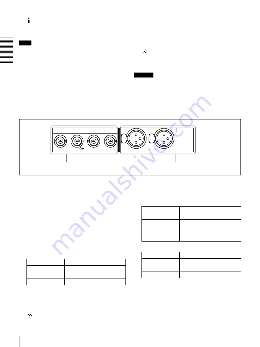 Sony DVCAM DSR-DR1000A Operating Instructions Manual Download Page 20