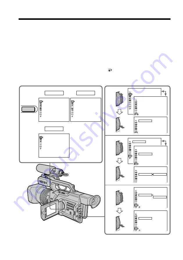 Sony DVCAM DSR-PD150P Operating Instructions Manual Download Page 104