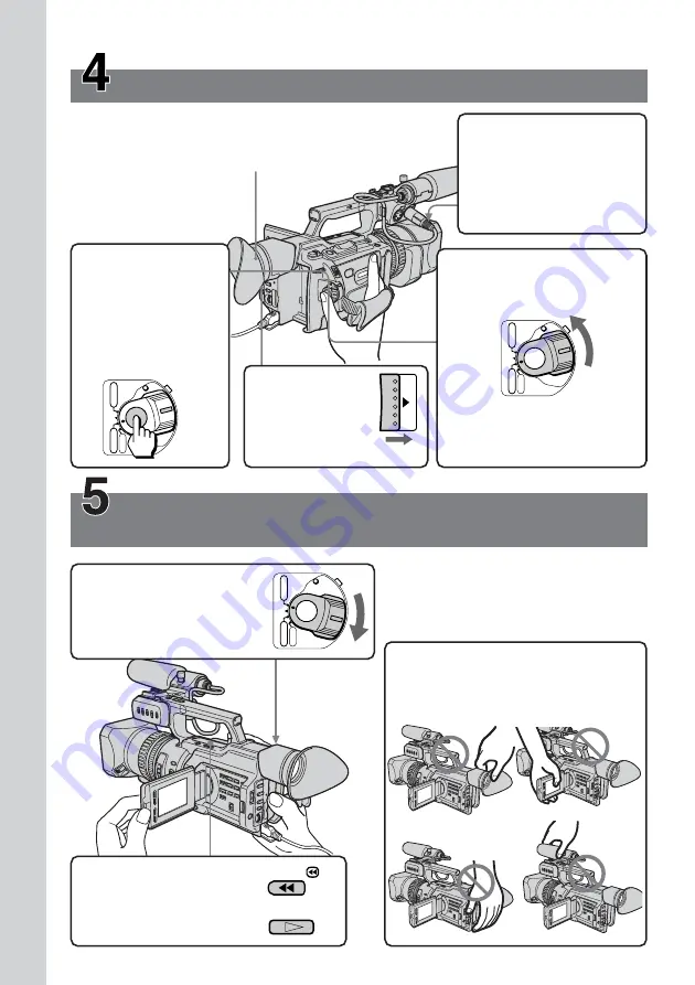 Sony DVCAM DSR-PD170P Operating Instructions Manual Download Page 6