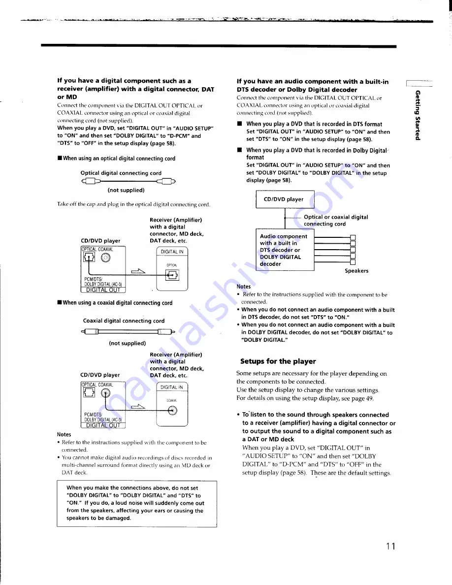 Sony DVP-C650D - Cd/dvd Player Operating Instructions Manual Download Page 11