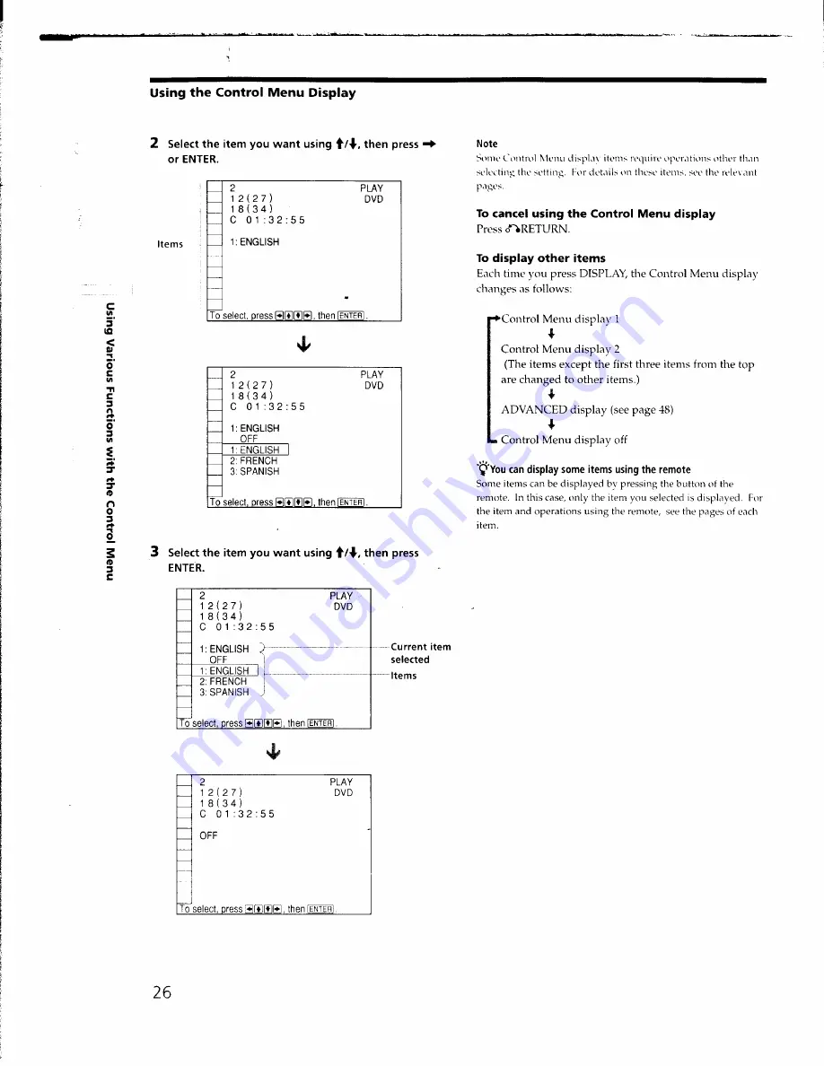 Sony DVP-C650D - Cd/dvd Player Operating Instructions Manual Download Page 26