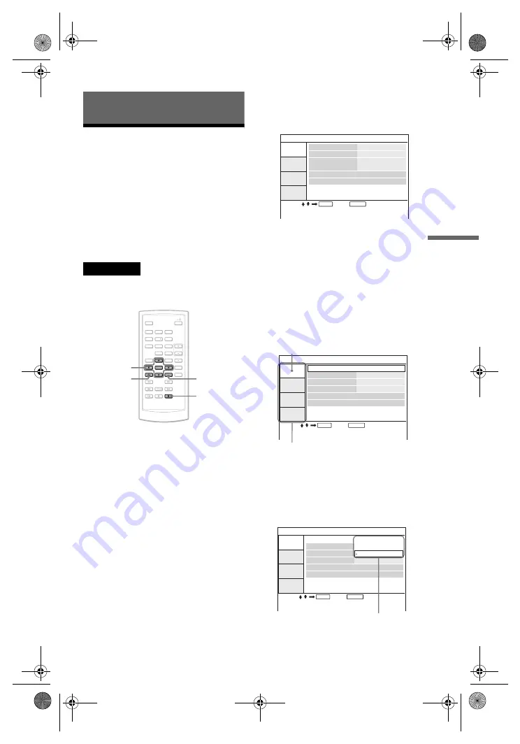 Sony DVP-FX870 Operating Instructions Manual Download Page 275