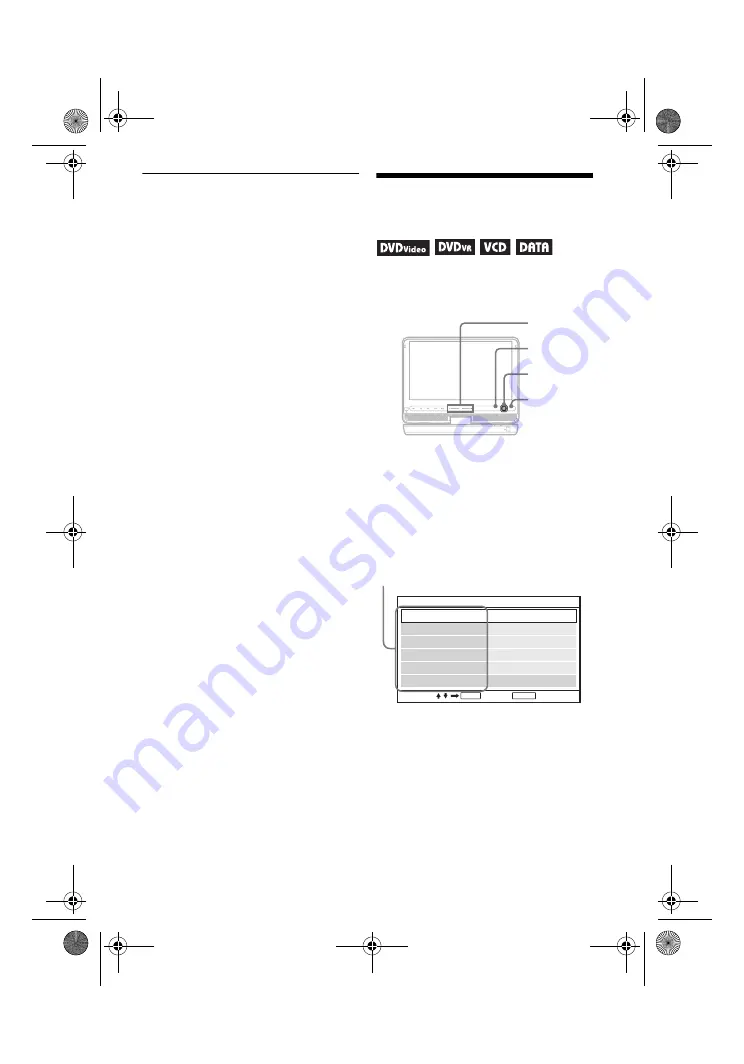 Sony DVP-FX930 Operating Instructions Manual Download Page 126