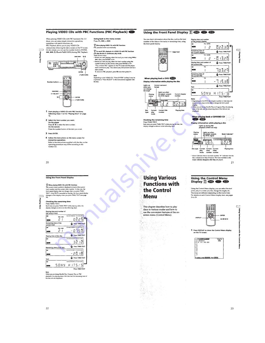 Sony DVP-K330 Скачать руководство пользователя страница 10