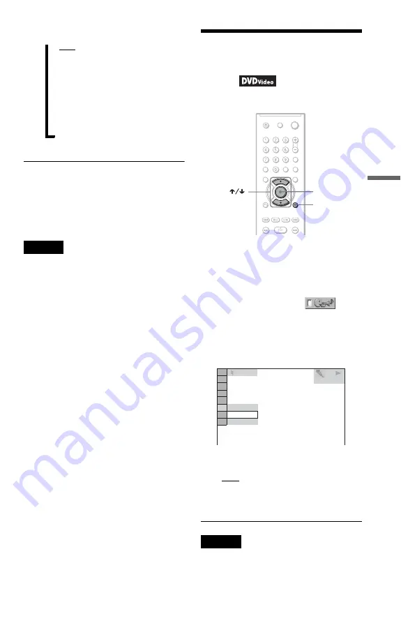 Sony DVP-K85P - Karaoke Dvd Player Operating Instructions Manual Download Page 43