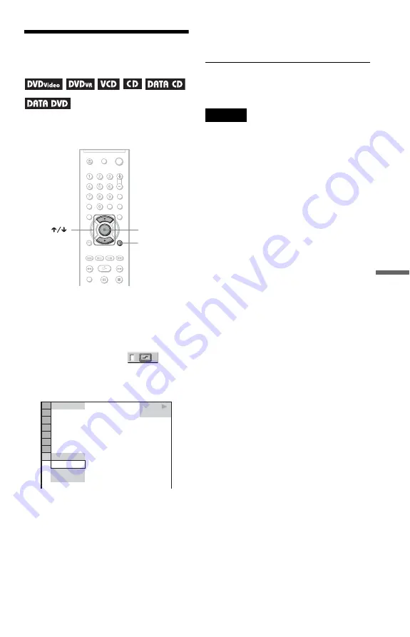 Sony DVP-K85P - Karaoke Dvd Player Operating Instructions Manual Download Page 55