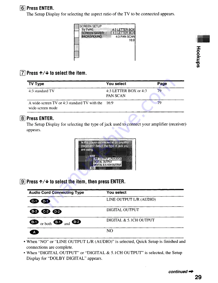 Sony DVP-NC650V Operating Instructions Manual Download Page 29