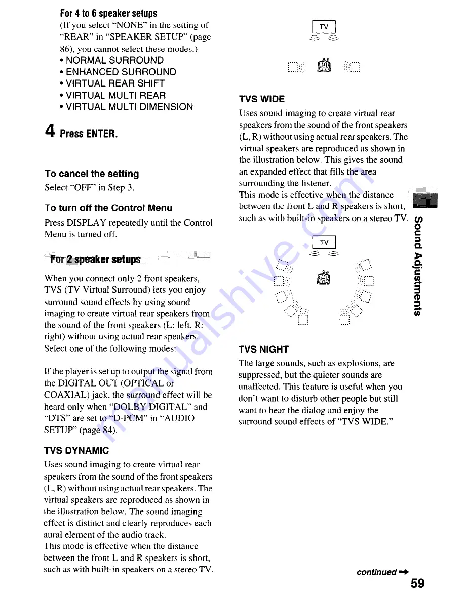 Sony DVP-NC650V Operating Instructions Manual Download Page 59