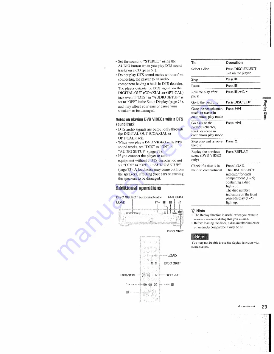 Sony DVP-NC655P Operating Instructions Manual Download Page 29