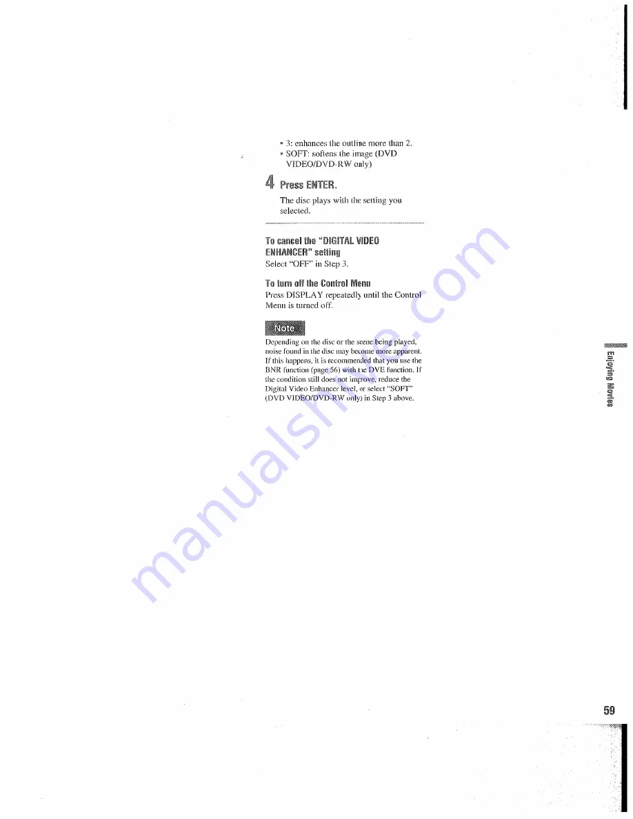 Sony DVP-NC655P Operating Instructions Manual Download Page 59