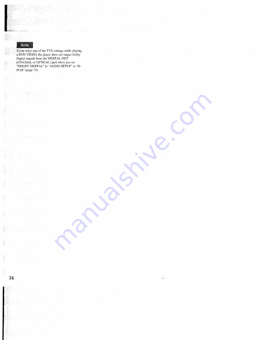 Sony DVP-NC655P Operating Instructions Manual Download Page 74