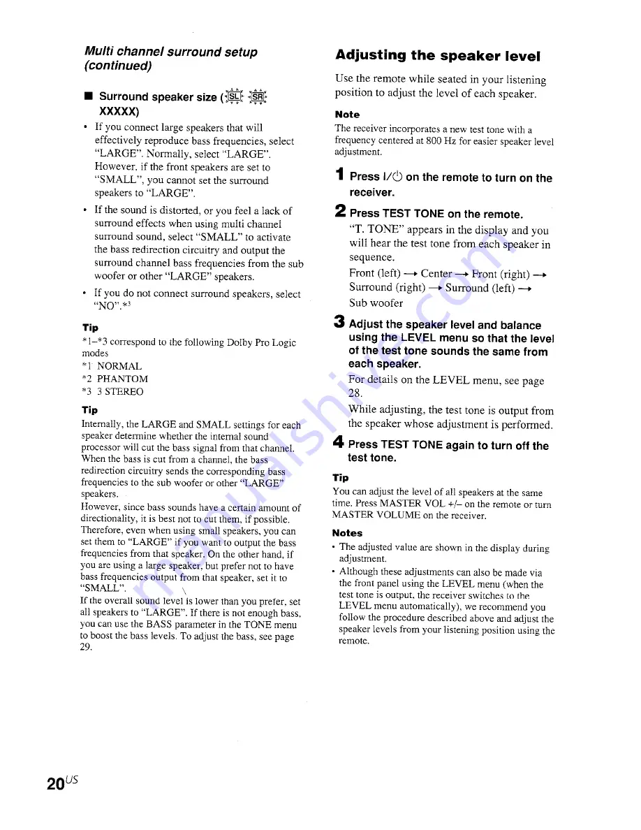 Sony DVP-NC665P Owner'S Manual Download Page 20