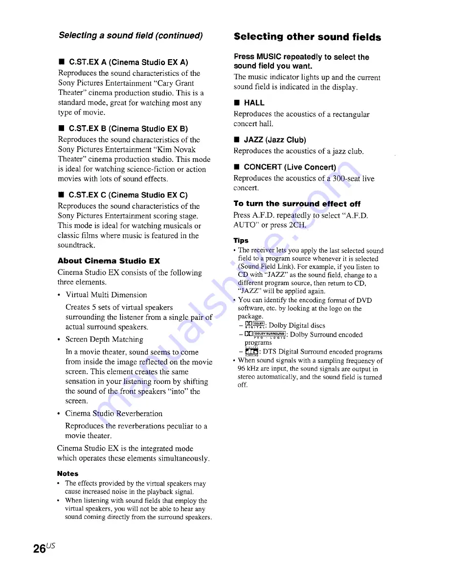 Sony DVP-NC665P Owner'S Manual Download Page 26