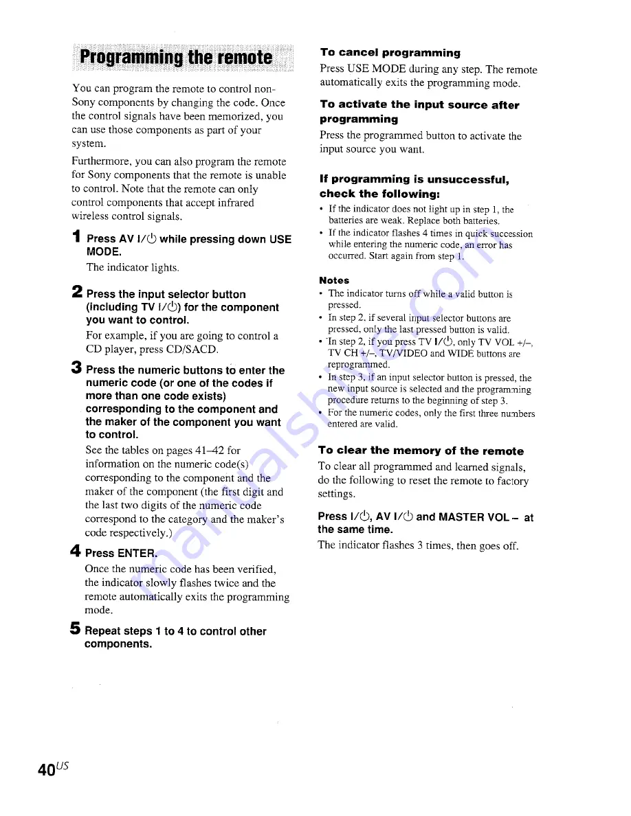 Sony DVP-NC665P Owner'S Manual Download Page 40