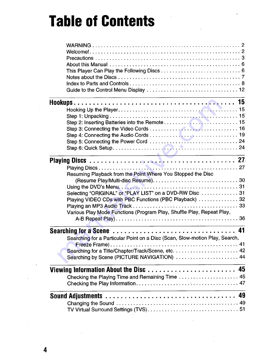 Sony DVP-NC665P Owner'S Manual Download Page 65