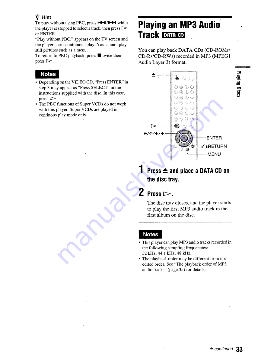 Sony DVP-NC665P Owner'S Manual Download Page 94