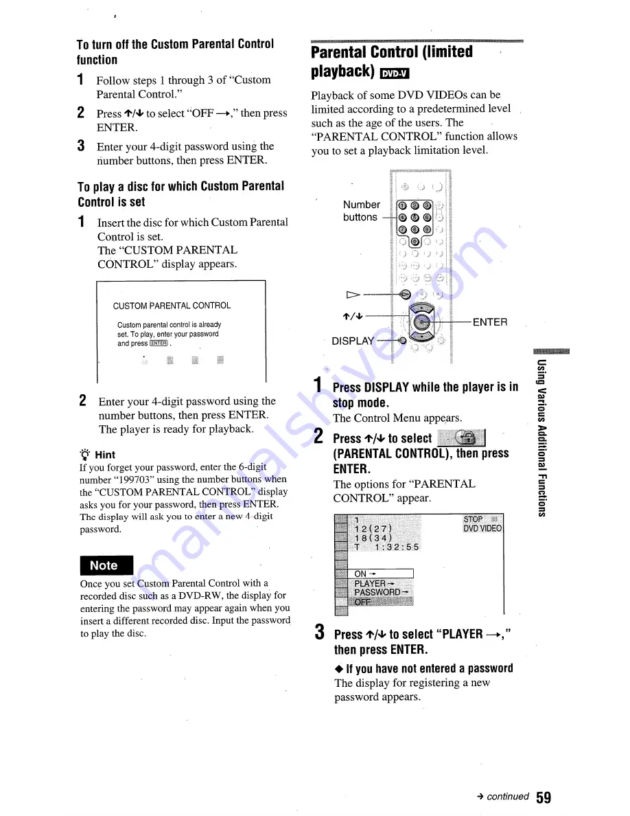 Sony DVP-NC665P Owner'S Manual Download Page 120