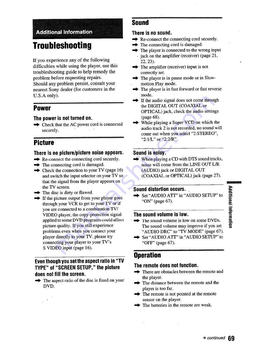 Sony DVP-NC665P Owner'S Manual Download Page 130