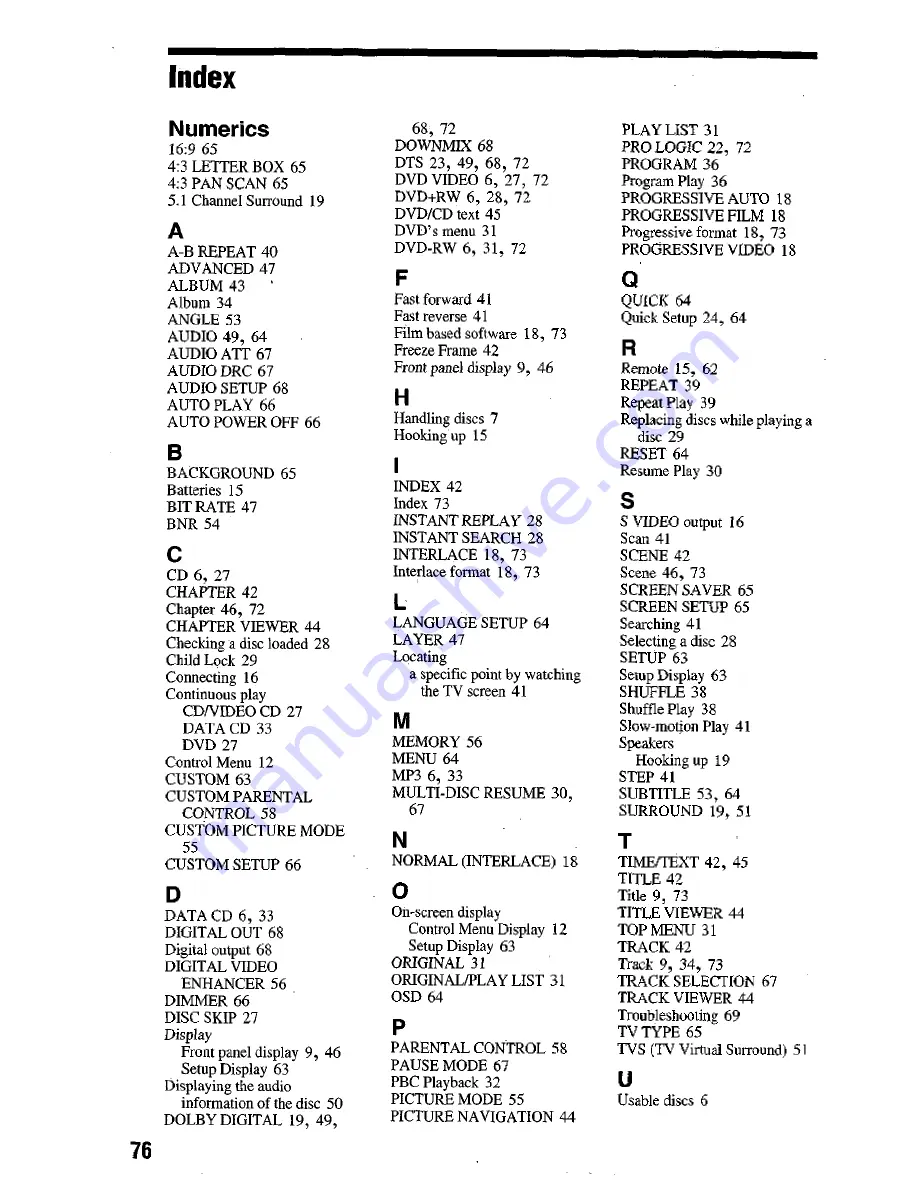 Sony DVP-NC665P Owner'S Manual Download Page 137