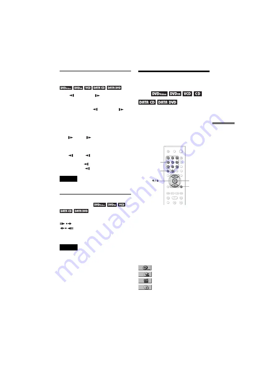 Sony DVP-NC66K Operating Instructions Manual Download Page 33