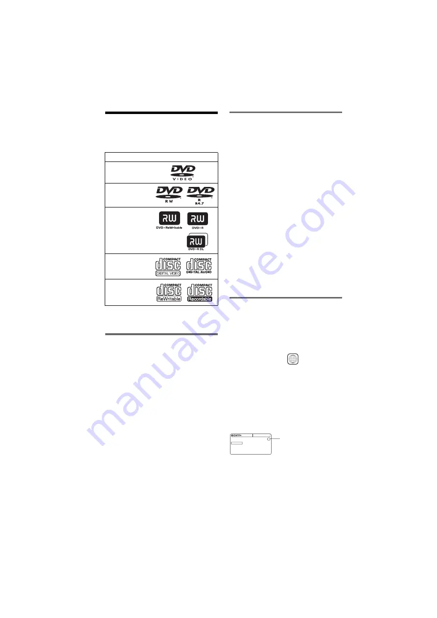 Sony DVP-NS41P - Cd/dvd Player Operating Instructions Manual Download Page 8